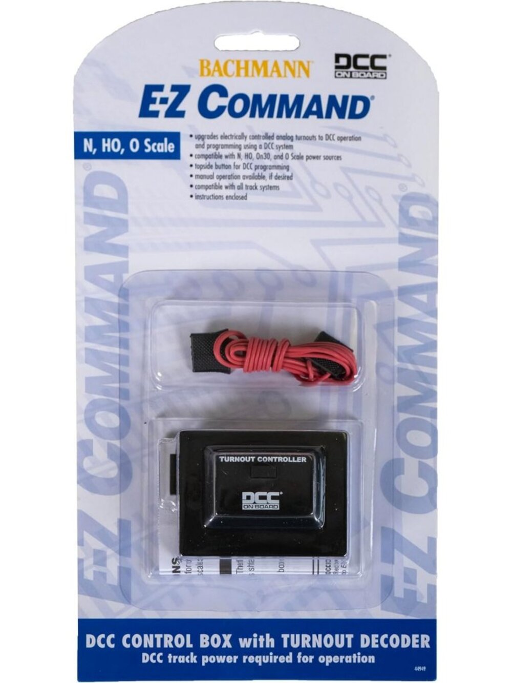 DCC Control Box with Turnout Decoder for HO Scale Model Trains - Easy Setup!